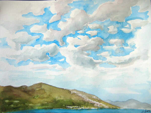 Montañas y cielo